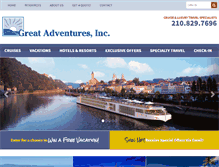 Tablet Screenshot of greatadventures.com